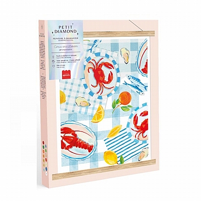 Diamond Painting: Κολάζ με Στρας - Citrus & Lobster - La Petite