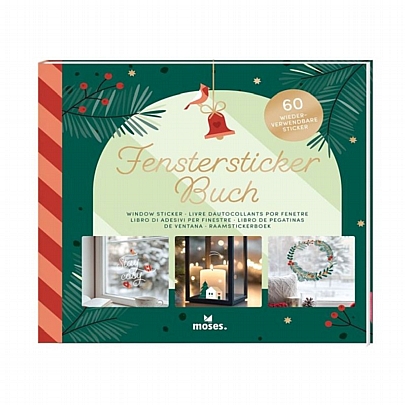 Επαναχρησιμοποιούμενα Χριστουγεννιάτικα Αυτοκόλλητα Παραθύρων - Moses