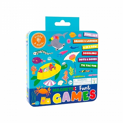 Μαγνητικό Κουτί Παιχνιδιών - Ωκεανός (6 σε 1) - Floss & Rock