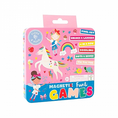 Μαγνητικό Κουτί Παιχνιδιών - Νεράιδα του Ουράνιου Τόξου (6 σε 1) - Floss & Rock