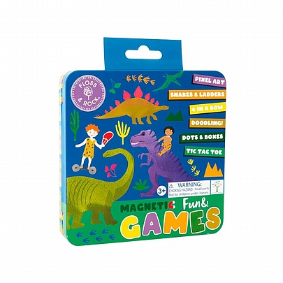 Μαγνητικό Κουτί Παιχνιδιών - Δεινόσαυροι (6 σε 1) - Floss & Rock