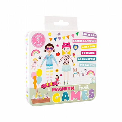 Μαγνητικό Κουτί Παιχνιδιών - Καλύτεροι Φίλοι (6 σε 1) - Floss & Rock