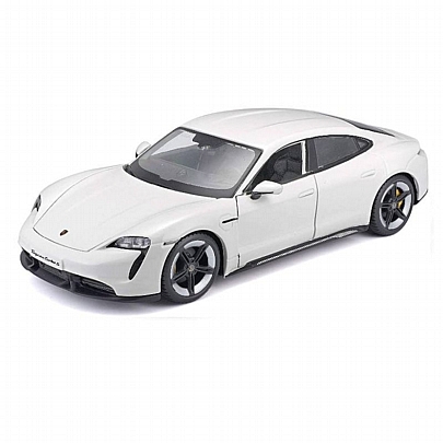 Αυτοκινητάκι 1/24: Porsche Taycan Turbo S White - Bburago