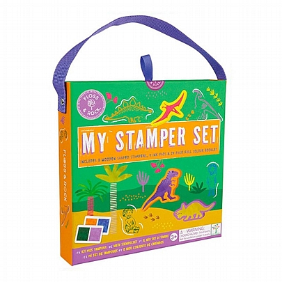 Ζωγραφίζω & Παίζω με Σφραγίδες - Δεινόσαυρο (8τμχ.) - Floss & Rock