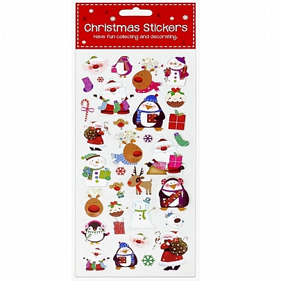 Χριστουγεννιάτικα Αυτοκόλλητα - Christmas Santa Help (33 τμχ.) - FunStickers
