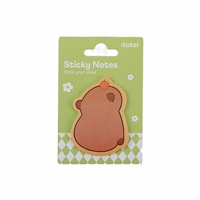 Αυτοκόλλητα Sticky Notes - Capybara Green (20χαρτάκια/5.4x7.3εκ.) - iTotal