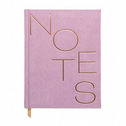 Σημειωματάριο Suede Ριγέ με Σκληρό Εξώφυλλο & Τσέπη - Notes (15x20) - Designworks Ink