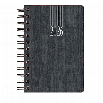 Hμερήσιο Ημερολόγιο Σπιράλ Kashmir Wire 2026 - Μαύρο (14.5x20.5) - Theofylaktos Hμερήσιο Ημερολόγιο Σπιράλ Kashmir Wire 2026 - Μαύρο (14.5x20.5) - Theofylaktos