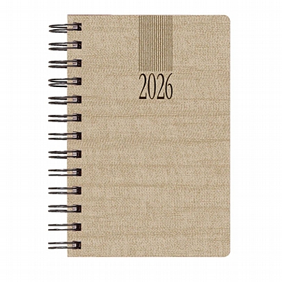 Hμερήσιο Ημερολόγιο Σπιράλ Kashmir Wire 2026 - Μπεζ (14.5x20.5) - Theofylaktos Hμερήσιο Ημερολόγιο Σπιράλ Kashmir Wire 2026 - Μπεζ (14.5x20.5) - Theofylaktos