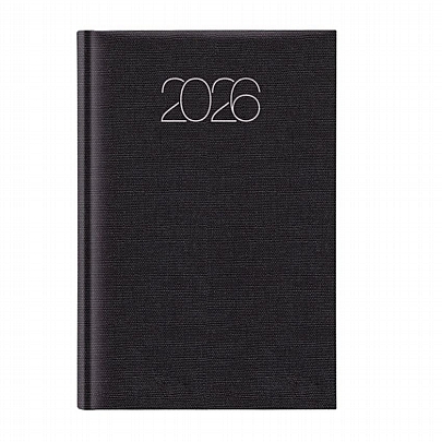 Εβδομαδιαίο Ημερολόγιο Cotton 2026 - Μαύρο (17.2x24.0) - Theofylaktos