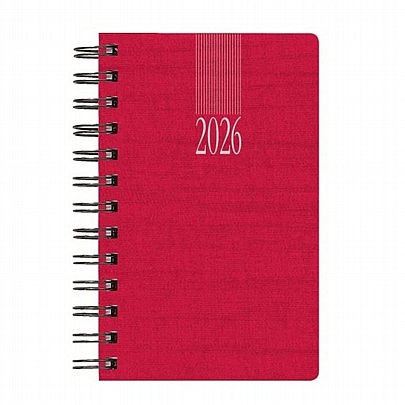 Ημερήσιο Ημερολόγιο Σπιράλ Kashmir Wire 2026 - Κόκκινο (16,6x24) - Theofylaktos Ημερήσιο Ημερολόγιο Σπιράλ Kashmir Wire 2026 - Κόκκινο (16,6x24) - Theofylaktos