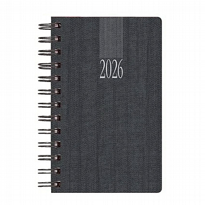 Ημερήσιο Ημερολόγιο Σπιράλ Kashmir Wire 2026 - Μαύρο (16,6x24) - Theofylaktos Ημερήσιο Ημερολόγιο Σπιράλ Kashmir Wire 2026 - Μαύρο (16,6x24) - Theofylaktos