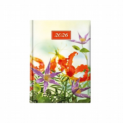 Ημερήσιο Ημερολόγιο Fancy 2026 - Orange Violet Flowers (11x16.5) - Theofylaktos Ημερήσιο Ημερολόγιο Fancy 2026 - Orange Violet Flowers (11x16.5) - Theofylaktos
