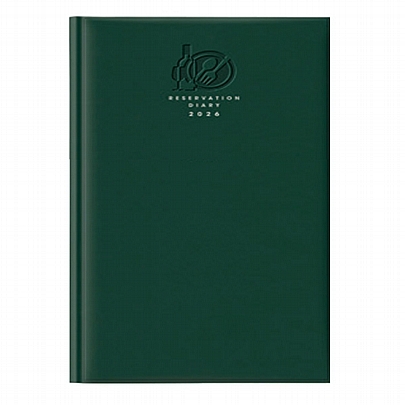 Ημερήσιο Ημερολόγιο Κρατήσεων για Εστιατόριο 2026 - Πράσινο (21x29.7) - Theofylaktos