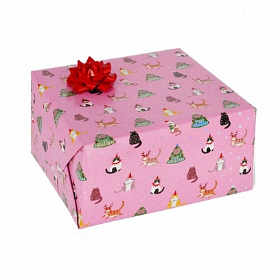 Χριστουγεννιάτικο Χαρτί περιτυλίγματος - Christmas Kitty (2m x 70cm) - Legami