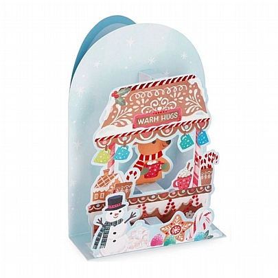 Χριστουγεννιάτικη κάρτα Pop up με Φάκελο - Have a Sweet Christmas (Gingerbread house/12x17) - Legami