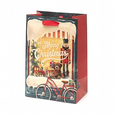 Χριστουγεννιάτικη Σακούλα Δώρου - Merry Christmas (19x25) - Legami