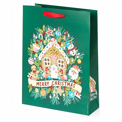 Χριστουγεννιάτικη Σακούλα Δώρου - Gingerbread House (26.5x32.5) - Legami