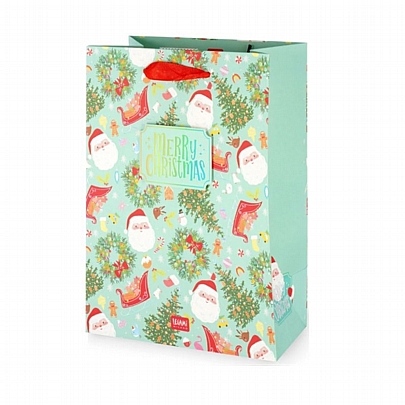 Χριστουγεννιάτικη Σακούλα Δώρου - Santa Claus (19x25) - Legami