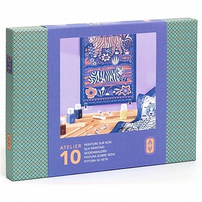 Σετ Ζωγραφικής σε μετάξι - Τίγρη - Djeco Atelier (No.10)