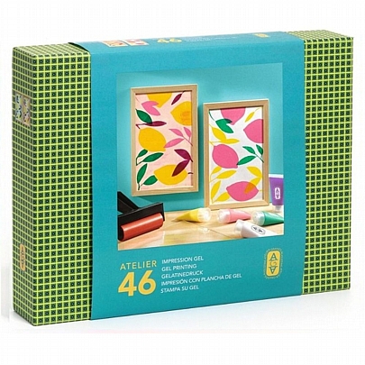 Σετ Ζωγραφικής με Τύπωμα εικόνα σε χάρτι - Λεμόνια - Djeco Atelier (No.46)