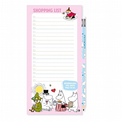 Μαγνητικό σημειωματάριο με μολύβι - Moomin (10x20) - Grupo Erik