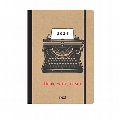 Ημερήσιο Ημερολόγιο με λάστιχο Trends 2026 - Typing (14x21) - Next