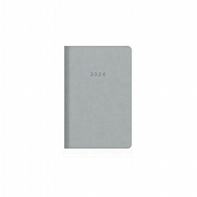 Ημερήσιο Ημερολόγιο Velvet 2026 - Grey (8x12) - Next