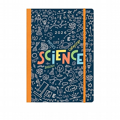 Ημερήσιο Ημερολόγιο με λάστιχο Trends 2026 - Science (14x21) - Next