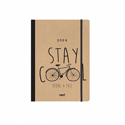 Ημερήσιο Ημερολόγιο με λάστιχο Trends 2026 - Bike (12x17) - Next