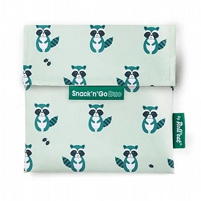 Διπλή Επαναχρησιμοποιούμενη Τσάντα για Σνακ - Raccoon - Roll'eat