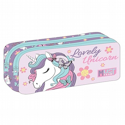 Κασετίνα Βαρελάκι (2 Θήκες) - Lovely Unicorn - Must