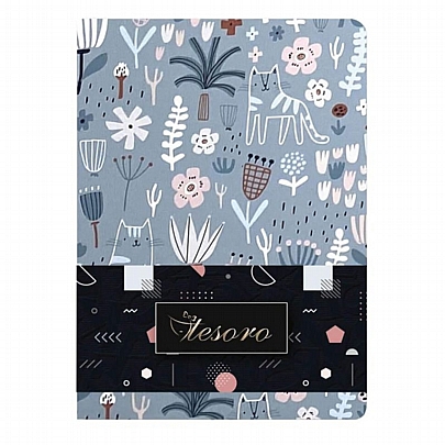 Σημειωματάριο Flexi - Forest Cat in Flowers (14x19) - Tesoro