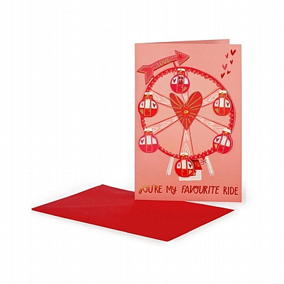 Ευχετήρια κάρτα Ευχών με scratch & Φάκελο - Love Wheel (12.5x17.5) - Legami