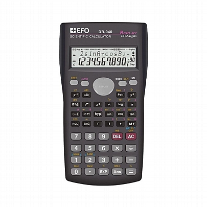 Αριθμομηχανή Επιστημονική - Μαύρη (12 ψηφίων) - +Efo