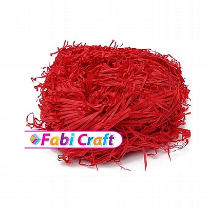 Χόρτο Χειροτεχνίας Χάρτινο - Κόκκινο (200gr) - Fabi