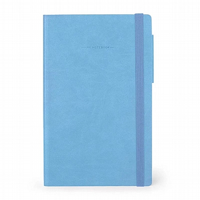 Σημειωματάριο Dotted με λάστιχο - Retro Blue (13x21) - Legami