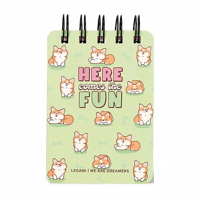 Σπιράλ Σημειωματάριο mini ριγέ - Green Gorgi (7x10) - Legami