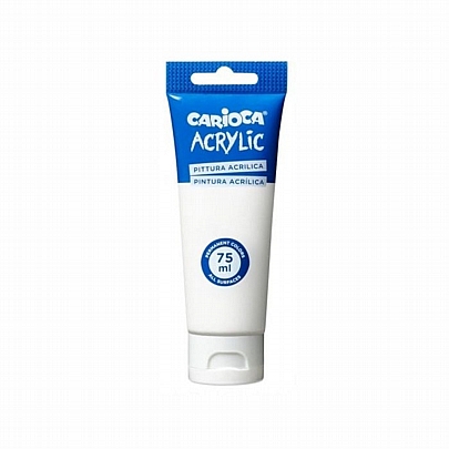 Ακρυλικό χρώμα - White (75ml) - Carioca