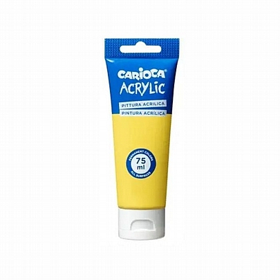 Ακρυλικό Χρώμα - Yellow (75ml) - Carioca