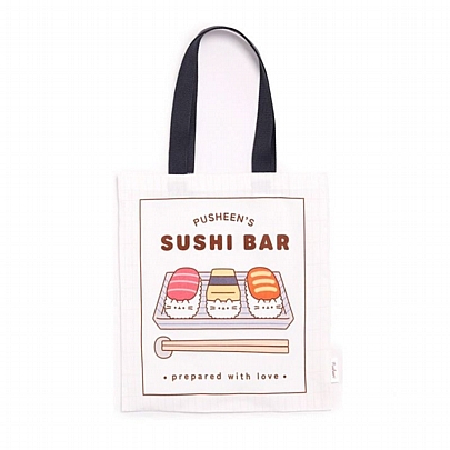 Επαναχρησιμοποιούμενη Tote Τσάντα - Pusheen's Sushi Bar (37.5x40εκ.) - Moses