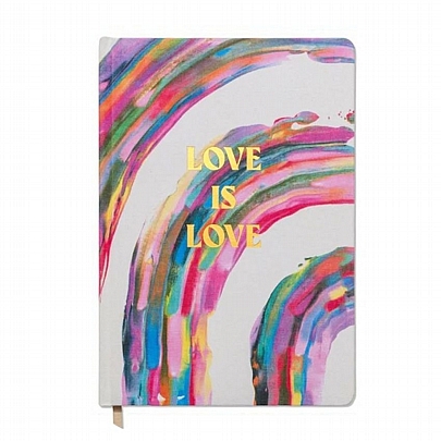 Σημειωματάριο Ριγέ με Σκληρό Εξώφυλλο - Love is Love (17x25) - Designworks Ink