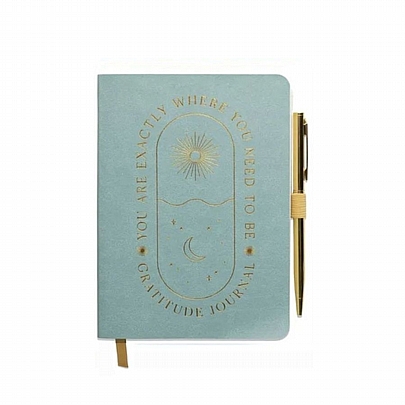 Σημειωματάριο ριγέ με Στυλό - You Are Exactly Where You Need To Be (11.5x16.5) - Designworks Ink