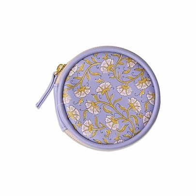 Θήκη Χαπιών Ταξιδιού - Purple Vintage Floral - Designworks Ink