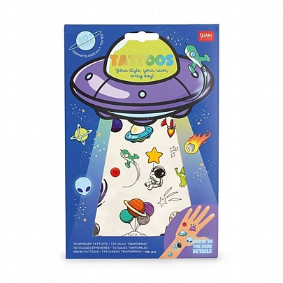 Τατουάζ με Λεπτομέρειες που Φωσφορίζουν - Space - Legami