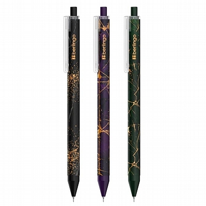 Στυλό Διαρκείας Berlingo Golden Shade - Μπλε (0.5mm) - Berlingo