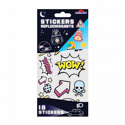 Αντανακλαστικά Αυτοκόλλητα Ορατότητας - Teenage Motifs (7τμχ.) - Global Gift