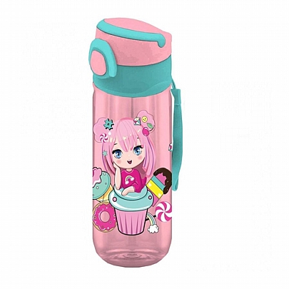 Παγούρι πλαστικό με καλαμάκι - Let's Party (500ml) - Must