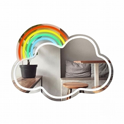 Καθρέφτης με Φωτισμό LED τύπου Νέον - Cloud & Raibow - Diakakis