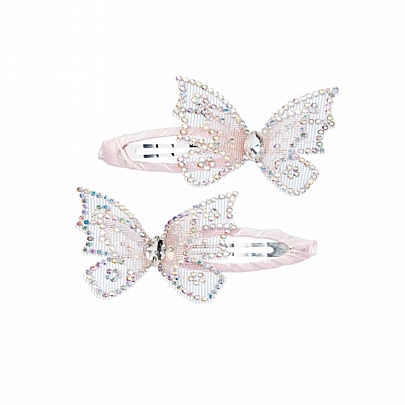 Τσιμπιδάκια Μαλλιών Butterfly Glitter (2τμχ.) - Souza